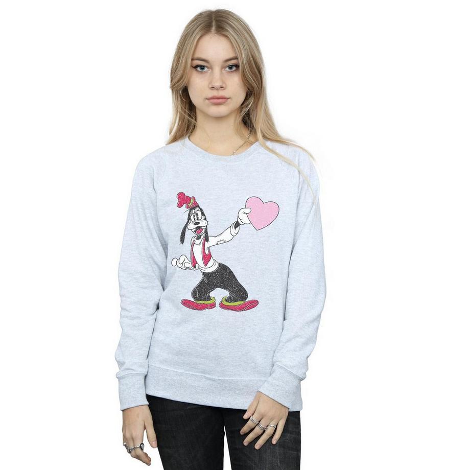 Disney Goofy Heart Print Sweatshirt  