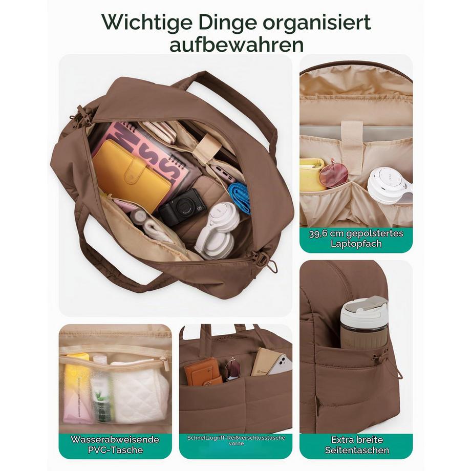 Only-bags.store Wasserabweisende Reisetasche mit Wickeltaschenfunktion  