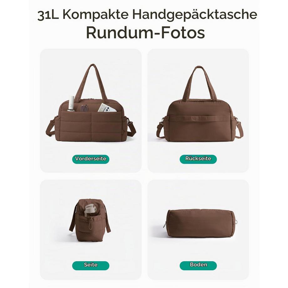Only-bags.store Wasserabweisende Reisetasche mit Wickeltaschenfunktion  