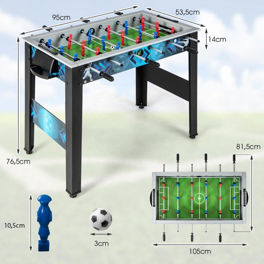 Northix  Kinder-Kickertisch mit 2 Bällen 