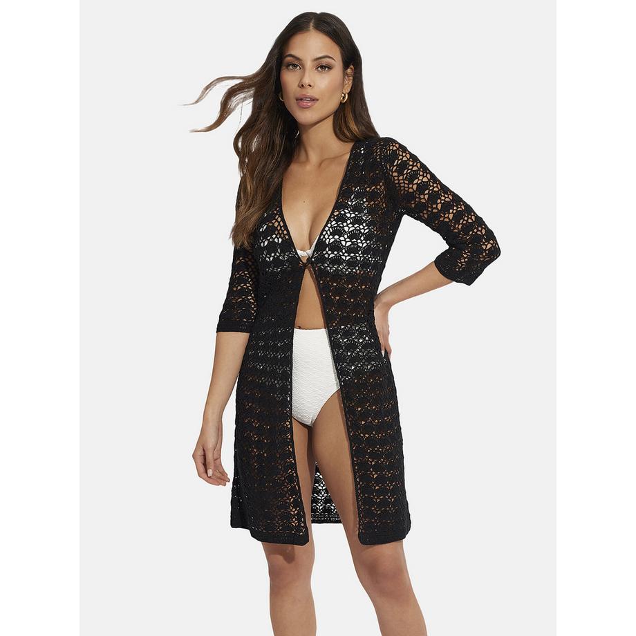 Kimono da spiaggia con maniche a tre quarti Complementos