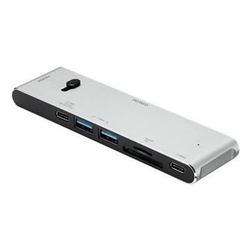 USBC-HDMI21 Notebook-Dockingstation & Portreplikator Kabellos Schwarz, Silber