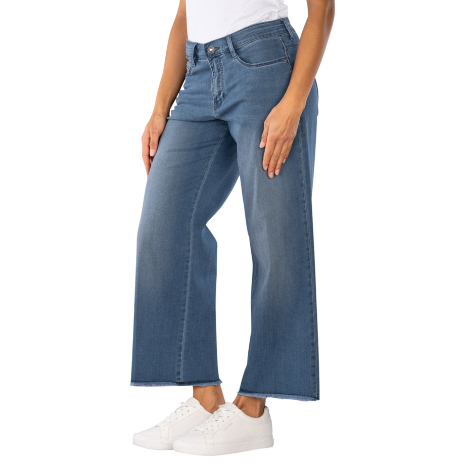 MAC Dream Wonder Wide Leg Light Denim Jeans  
