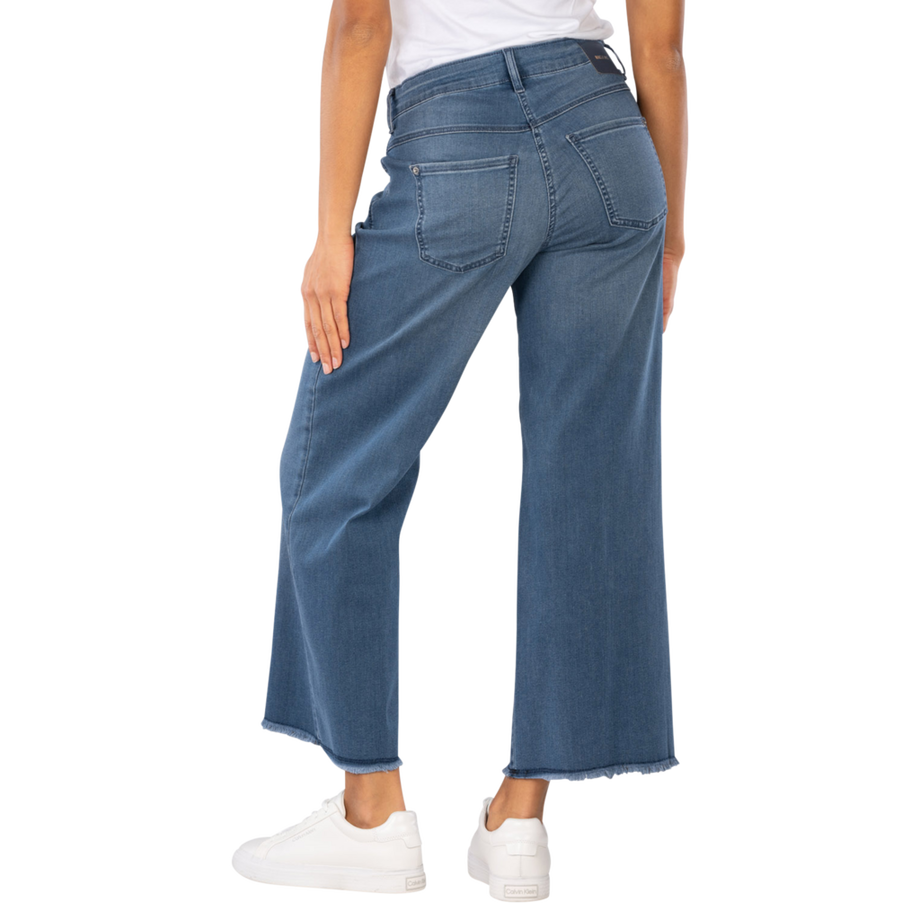 MAC Dream Wonder Wide Leg Light Denim Jeans  