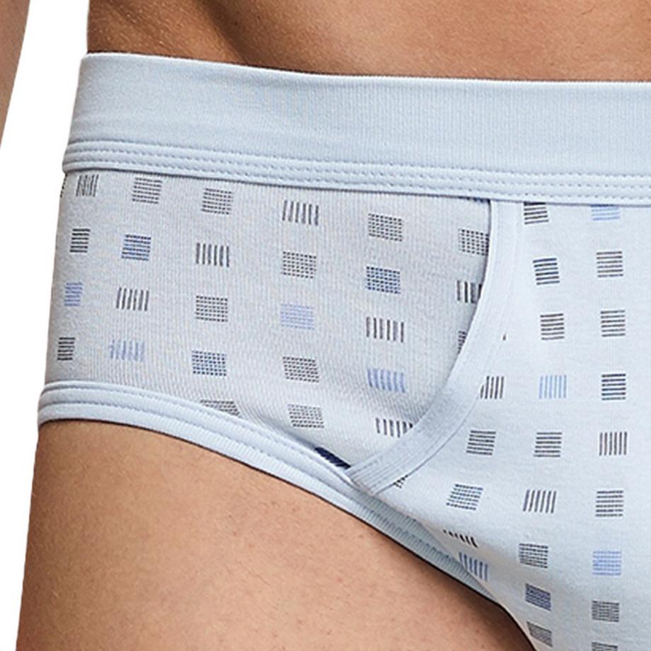 Schiesser Cotton Essentials Côtelé Fin Slips de Sport Lot de 4  