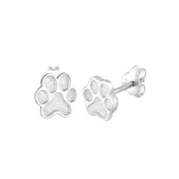 Boucles d'Oreilles Femmes Patte Empreinte Chien Chat