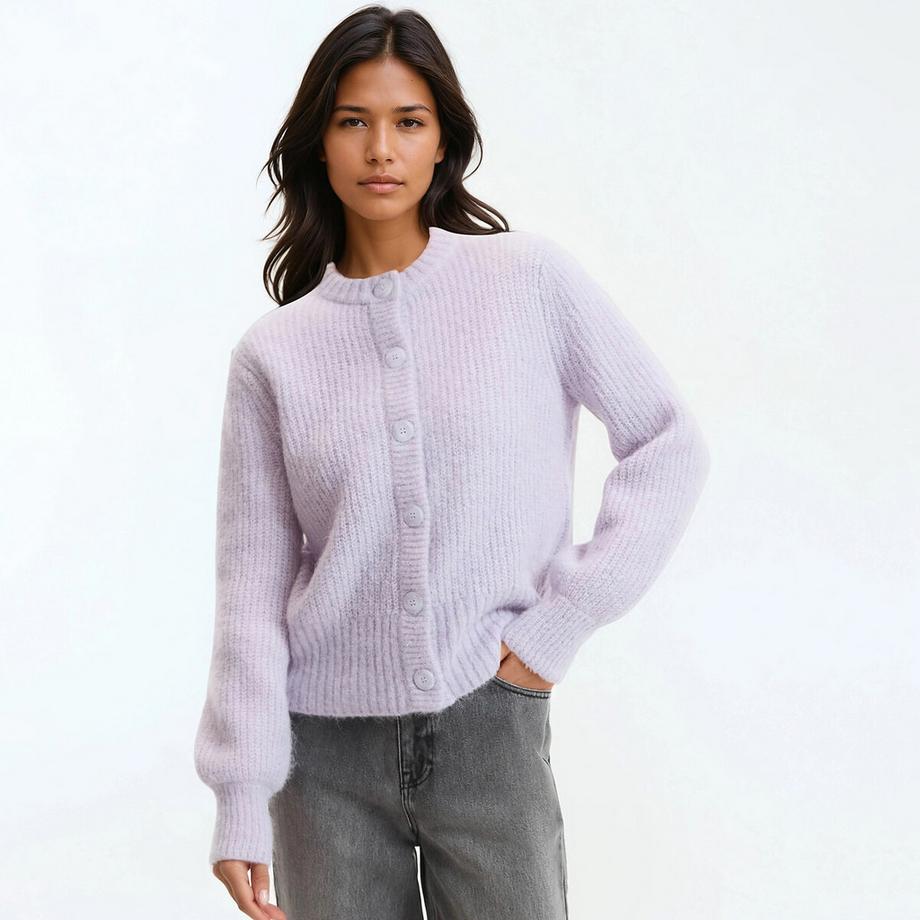 Cardigan alpaga mélangé