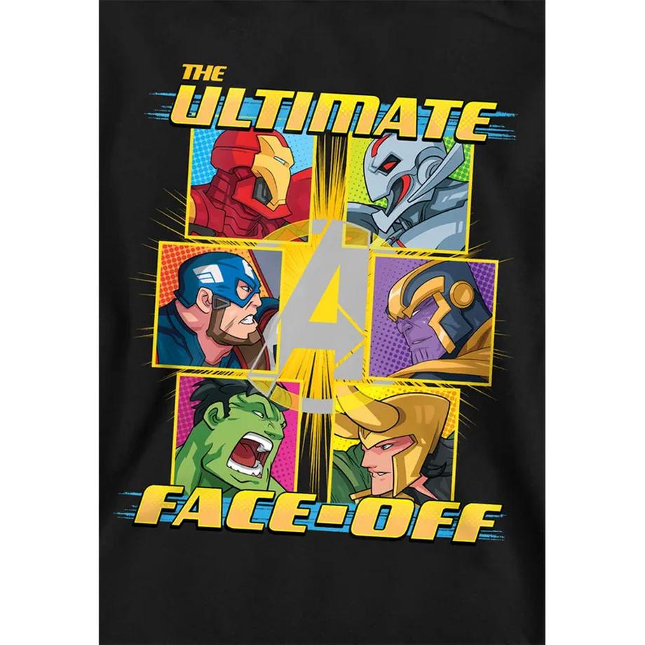 AVENGERS  Face Off Felpa Con Cappuccio Da Indossare 
