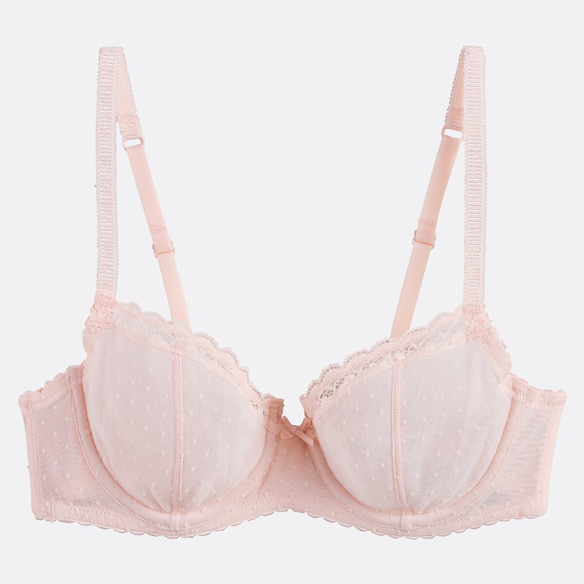 La Redoute Collections Alix Reggiseno con ferretto Full Cup in tulle floccato  