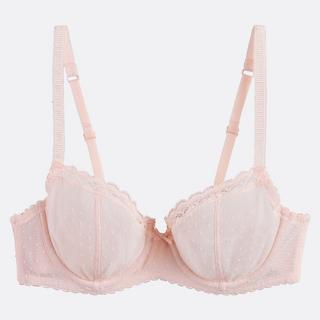 La Redoute Collections Alix Reggiseno con ferretto Full Cup in tulle floccato  