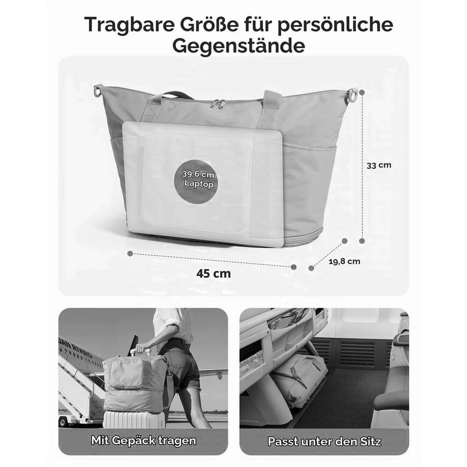Only-bags.store Faltbare Reisetasche mit Schultergurt  