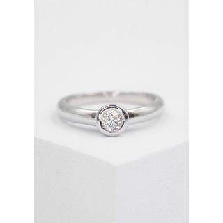 MUAU Schmuck  Bague Solitaire Diamant 0.25ct. or blanc 750 