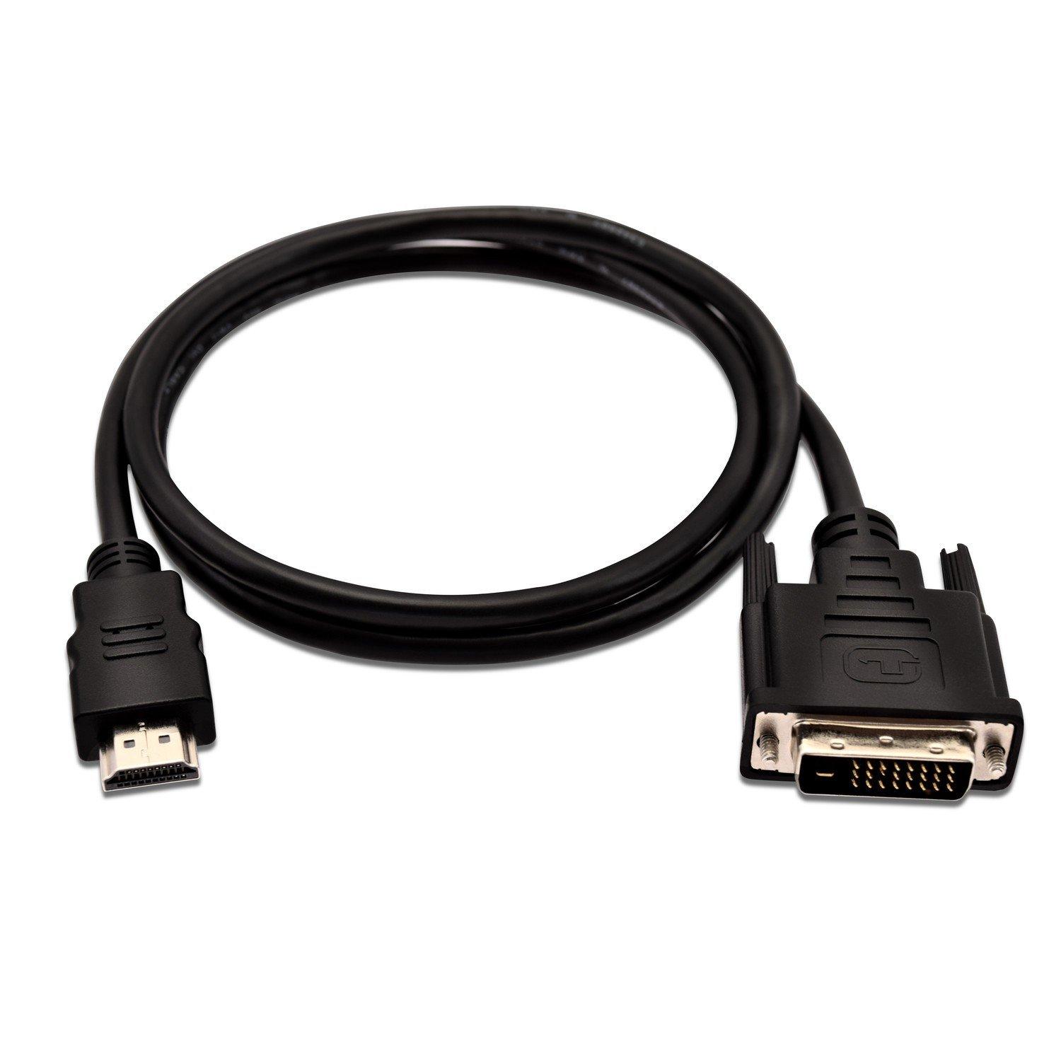 V7  V7 HDMI (m) vers DVI-D Dual Link (m), 1 mètre, 3,3 pieds – Noir 