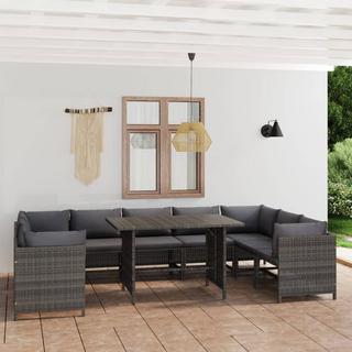 VidaXL set divani da giardino Polirattan  