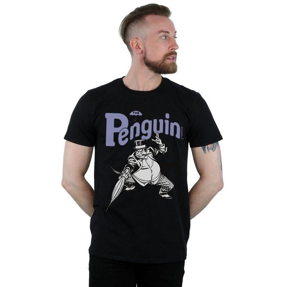 DC COMICS Penguin Mono Action Pose T-Shirt  