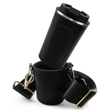 Cupholder Set - Becherhalter und Thermobecher zum Umhängen - Getränkehalter aus Neopren mit