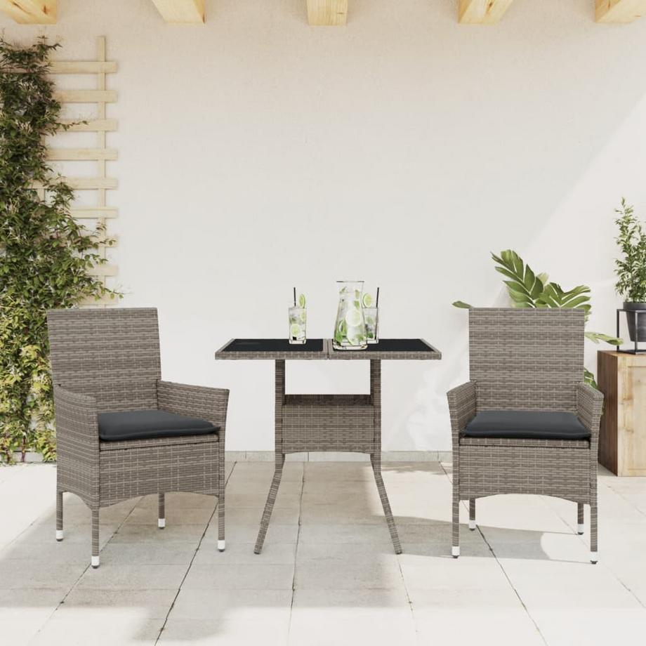 VidaXL set da pranzo da giardino Polirattan  