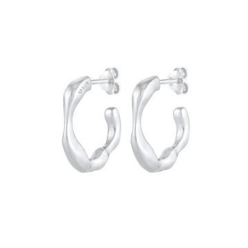 Ohrringe Creolen Ohrhänger Organische Struktur