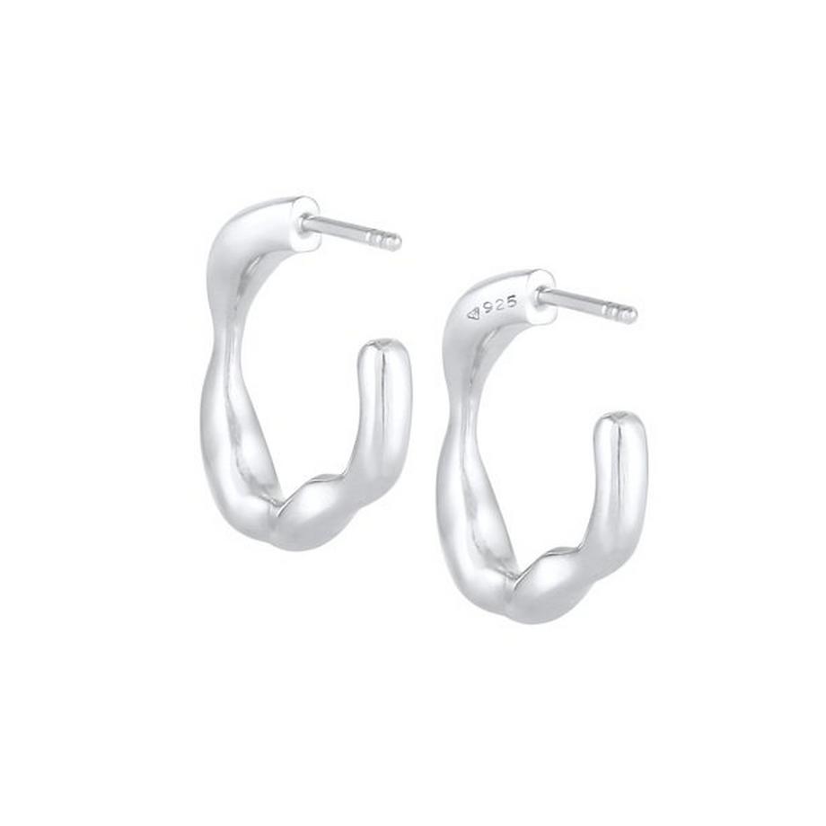 Elli  Ohrringe Creolen Ohrhänger Organische Struktur 