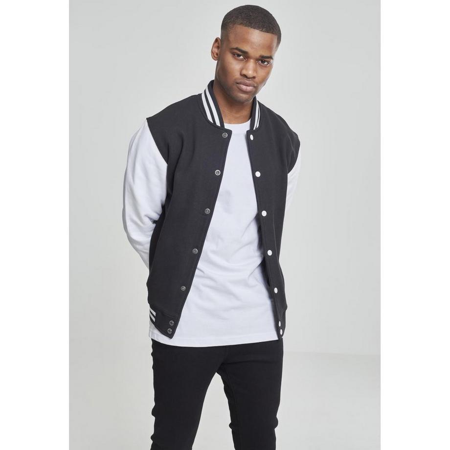 URBAN CLASSICS Veste Basique College Sweat Bicolore  