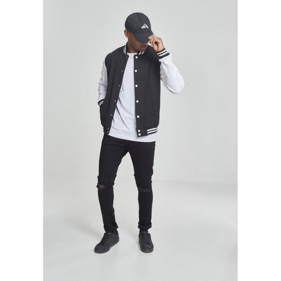 URBAN CLASSICS Veste Basique College Sweat Bicolore  