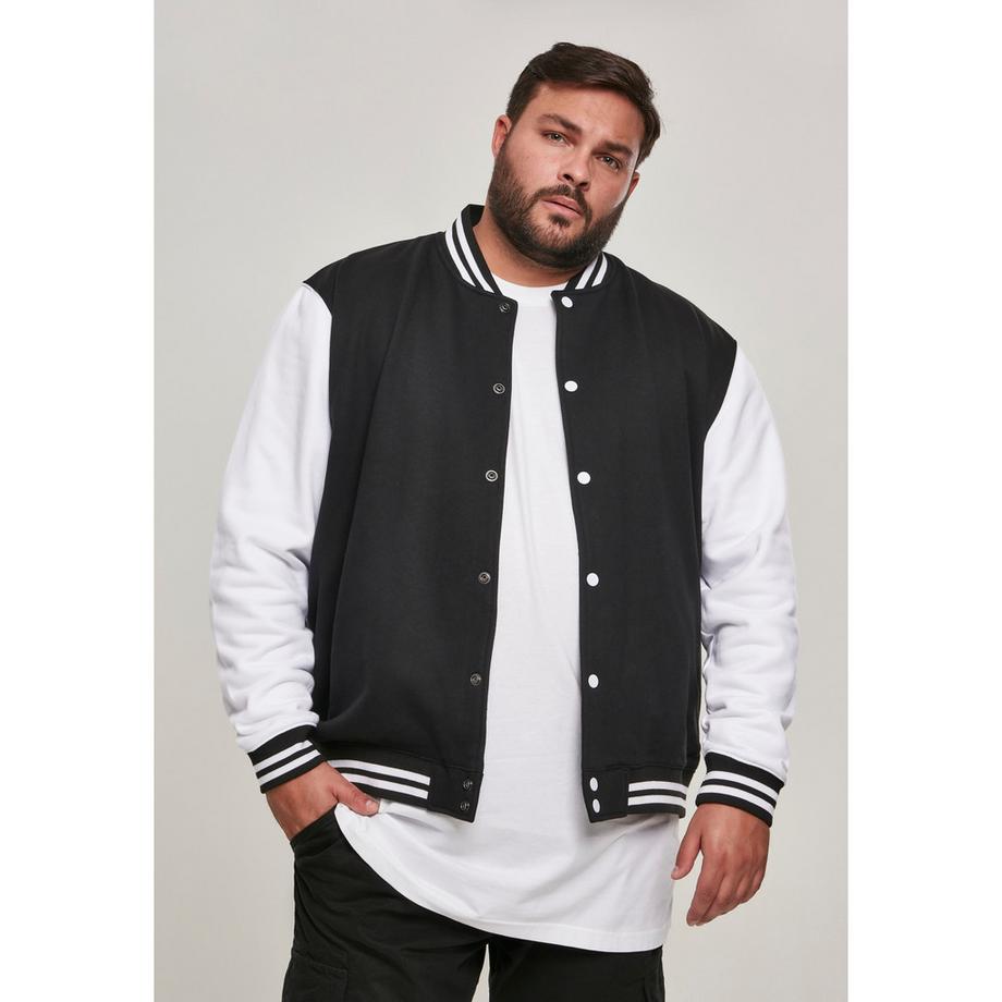 URBAN CLASSICS Veste Basique College Sweat Bicolore  