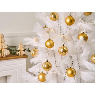 Beliani Set di 60 palline decorative en Materiale sintetico Glamour FEGEN  