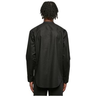 URBAN CLASSICS Baumwoll Stehkragen Hemd grosse Grössen  