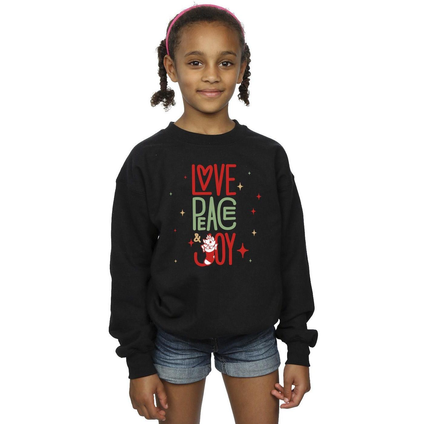 Disney  The Aristocats Love Peace Joy Sweatshirt 