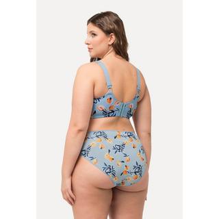 Ulla Popken  Soutien-gorge de maintien sans armatures, imprimé pêches - bonnet C-F 