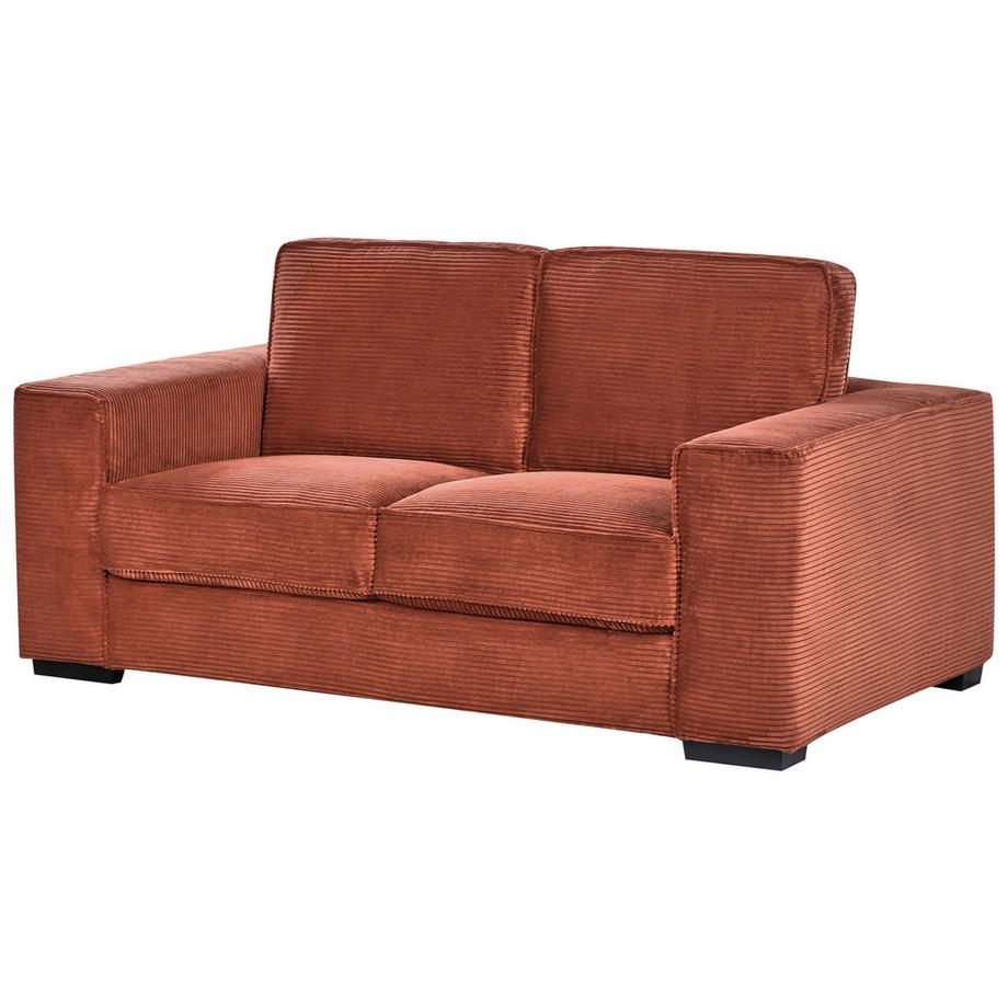 Beliani 2 Sitzer Sofa aus Cord Landhausstil VIKRAN  