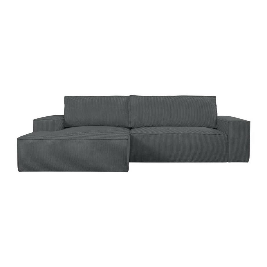 Vente-unique Ecksofa mit Schlaffunktion Kord Ecke Links AMELIA von PASCAL MORABITO  