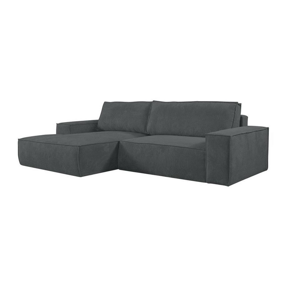 Vente-unique Ecksofa mit Schlaffunktion Kord Ecke Links AMELIA von PASCAL MORABITO  