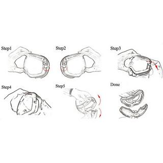 YEAZ  XTRM-SUMMIT Wechselglas für Ski- Snowboardbrille mit Rahmen 