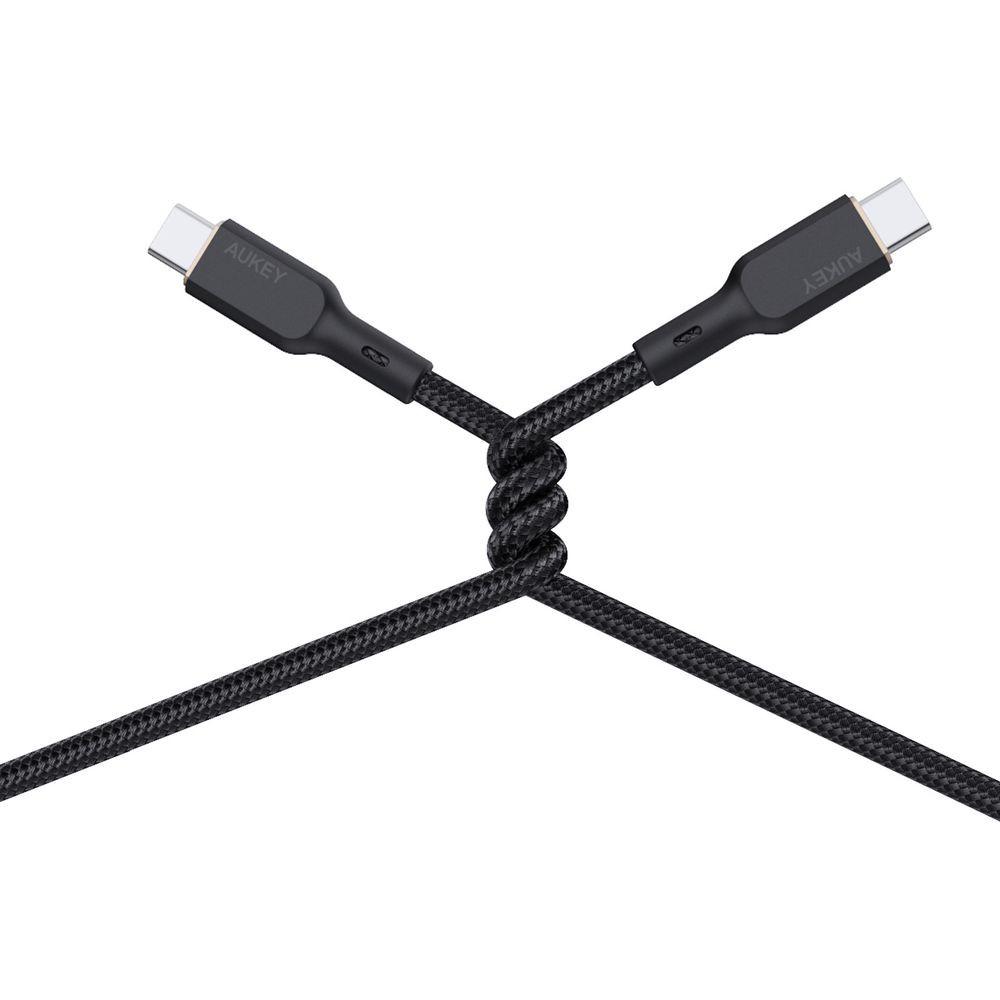 AUKEY  Aukey USB-C-Kabel, 100 W, 1 m – Schwarz 