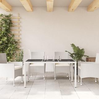 VidaXL Table de jardin rotin synthétique  