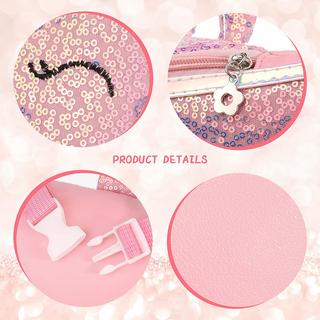 Only-bags.store Glitzer Einhorn Gürteltasche mit verstellbarem Gürtel  