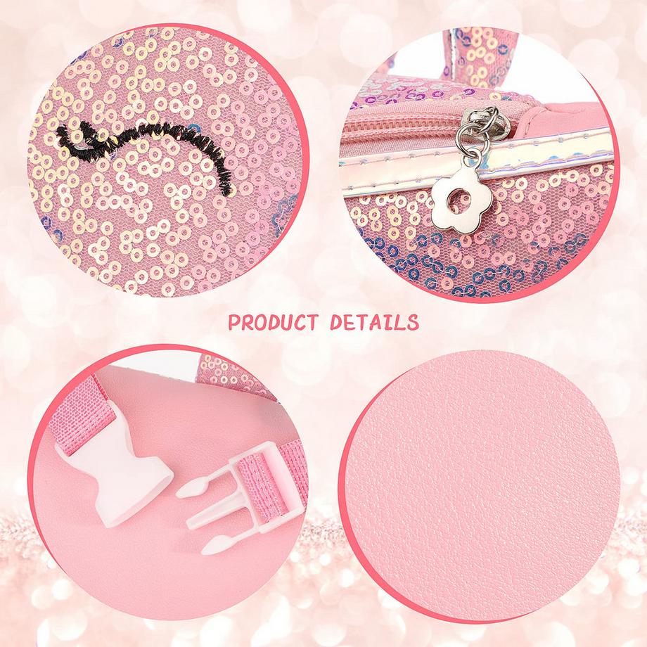 Only-bags.store Marsupio Unicorno Glitter con Cintura Regolabile  