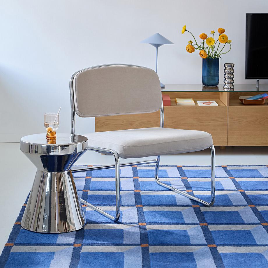 La Redoute Intérieurs Fauteuil chrome et tissu  