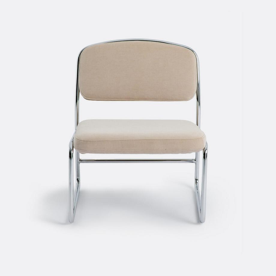 La Redoute Intérieurs Fauteuil chrome et tissu  