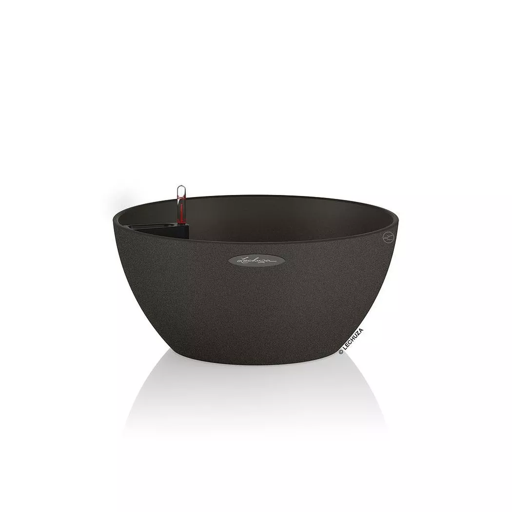 Lechuza - CUBETO Stone all-in-one, 30cm, Schwarz Leicht