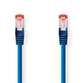Nedis  Câble réseau CAT6 | RJ45 mâle | RJ45 mâle | S/FTP | 0.50 m | Rond | LSZH | Bleu | Label 