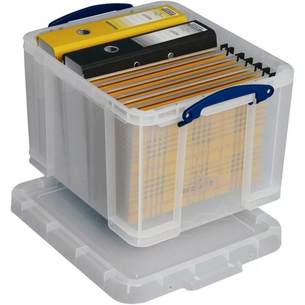Really Useful Black Plastic Storage Box 35 Litre NWT2204