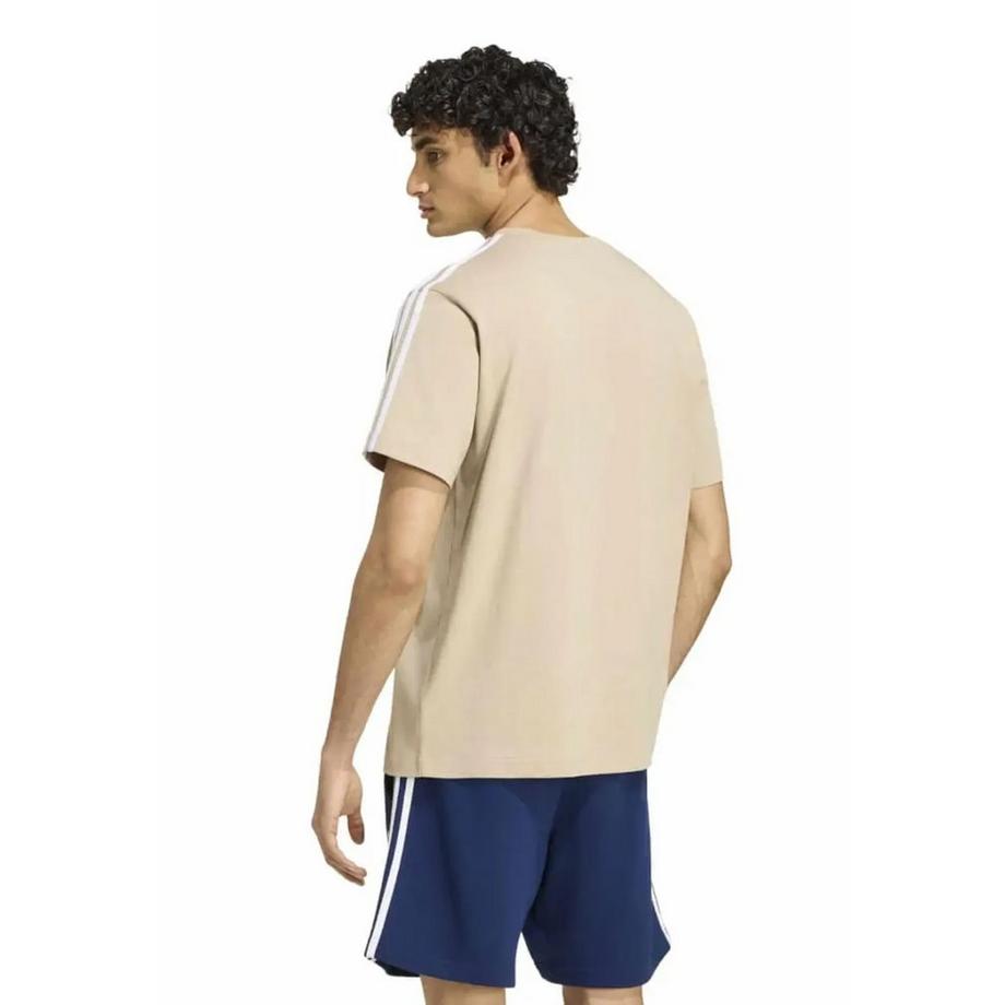adidas T-shirt a 3 strisce con logo sul petto sinistro  