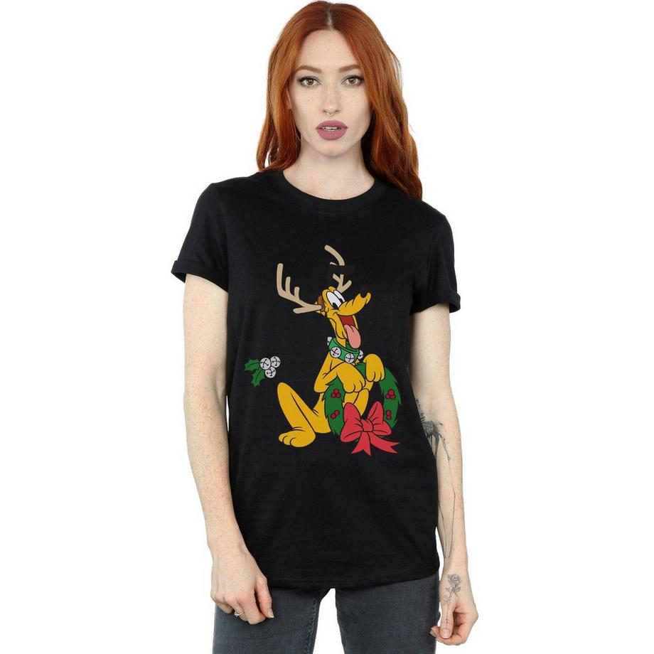 Disney Pluto Noël Bois de Cerf T-Shirt  
