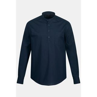 JP1880  Chemise à manches longues, col rond et poche poitrine - coupe Modern Fit 