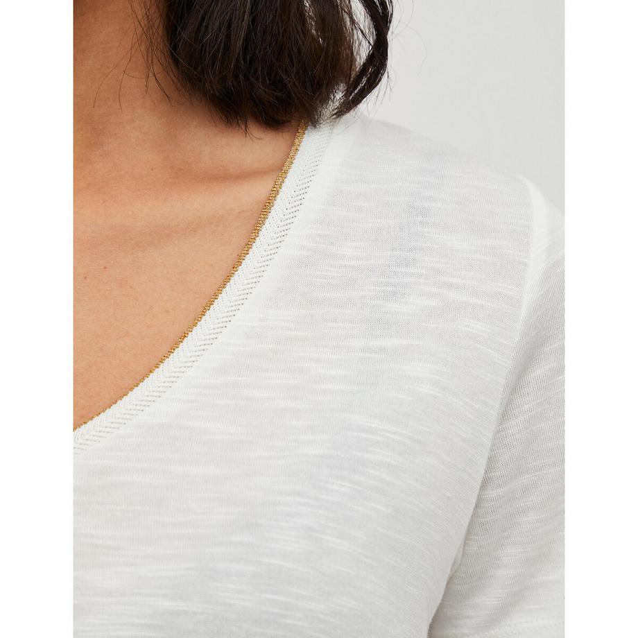 VILA T-shirt col V manches courtes  