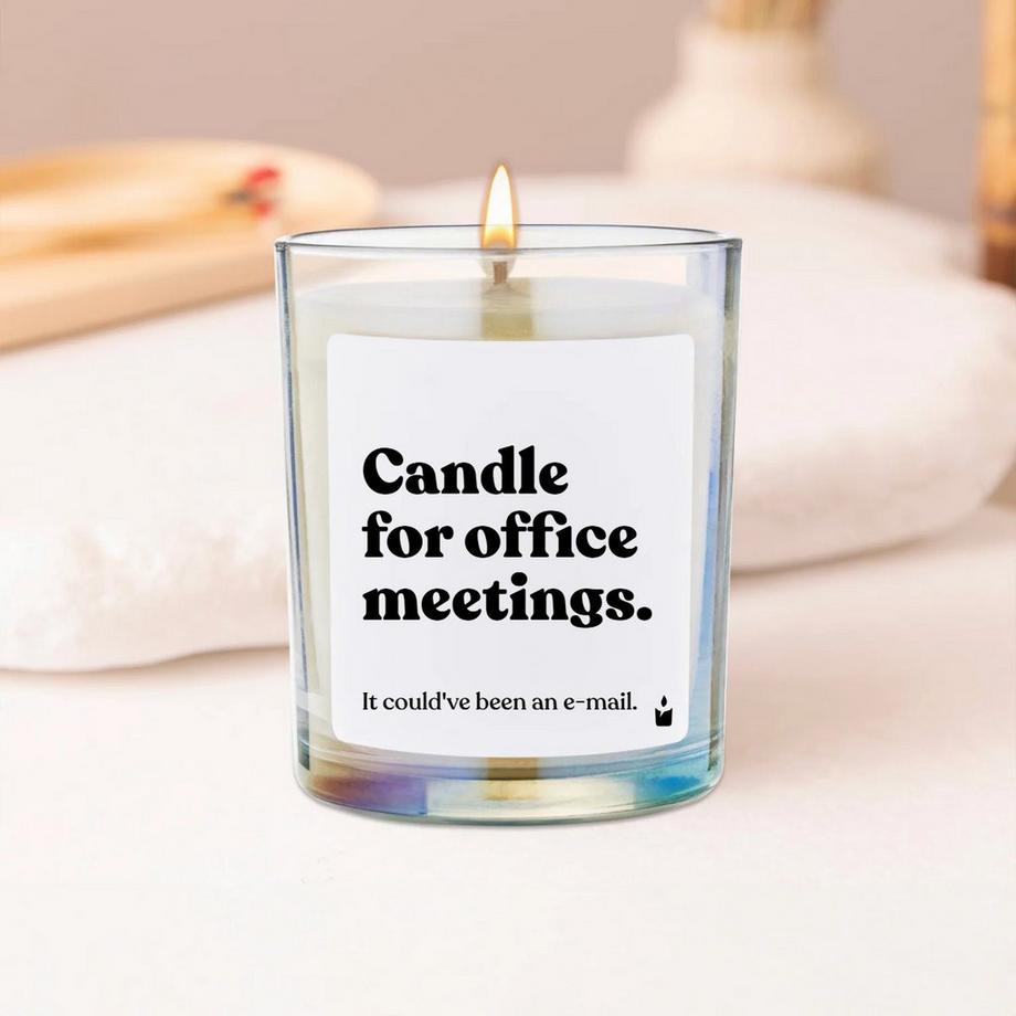 CandleHand Duftkerze Flowery Candle for office meetings. It could've been an e-mail.  