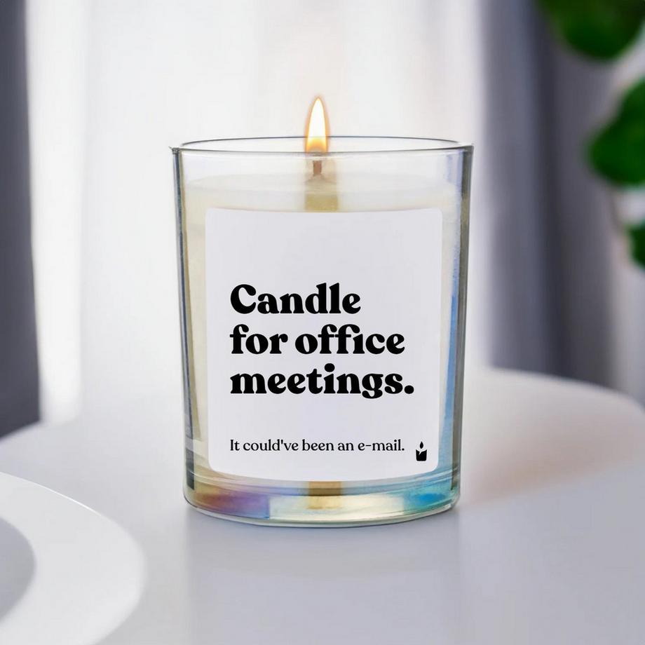 CandleHand Duftkerze Flowery Candle for office meetings. It could've been an e-mail.  