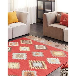 Beliani Tapis en Coton Traditionnel LORUT  